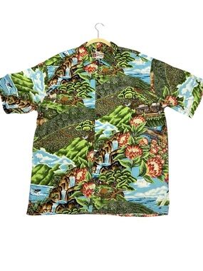 Hilo Hattie Button-Up Hawiian Island Life Shirt “The Hawiian” Size XL
